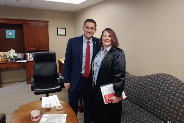 Kristy Vance and Del. Sam Rasoul