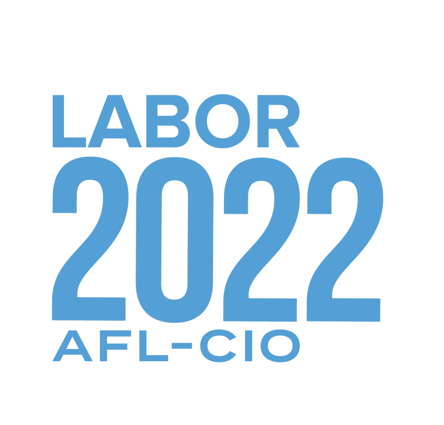 Blue text that says Labor 2022 AFL-CIO